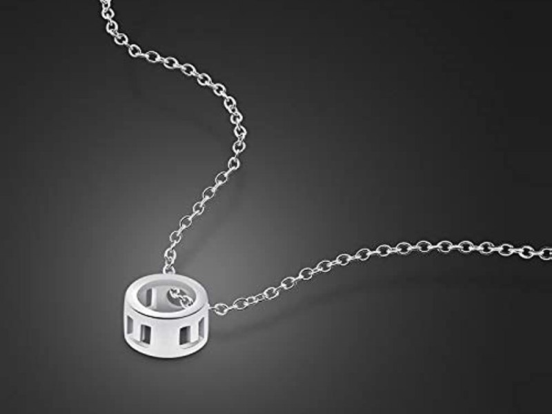 Sterling Silver Necklace Girly Circle&nbsp;Pendant